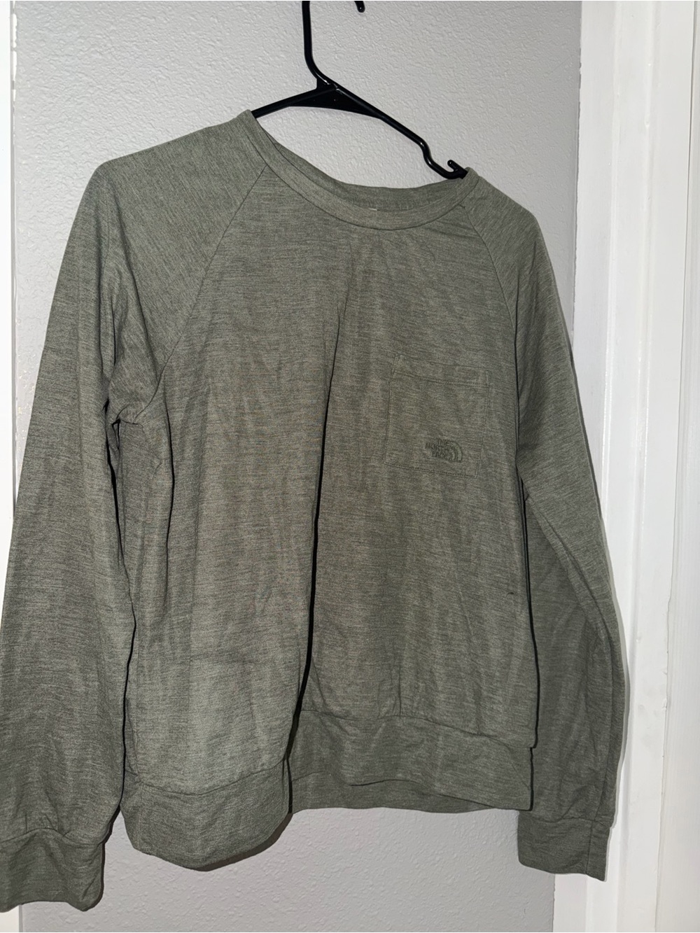 The North Face Olive Crewneck Sweatshirt for Women